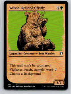 Magic the Gathering Showcase Wilson Refined Grizzly Battle for Baldur's Gate MTG - Image 1