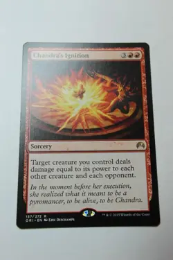 MTG Chandra's Ignition x1- -Magic Origins-Lightly Played - Image 1