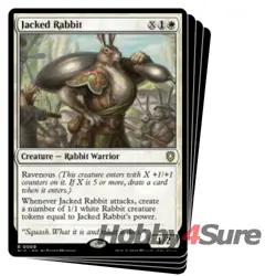 Jacked Rabbit X4 M/NM Magic: The Gathering MTG Bloomburrow: Commander - Image 1