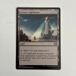 MTG - Arcane Lighthouse 059/337 Uncommon Land Commander 2014 English Magic - Image 1