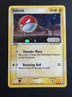 Pokemon Card - Voltorb Legend Maker 68/92 Common Reverse Holo Stamped - Image 1