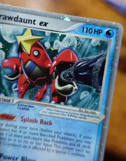 Crawdaunt ex 99/110 Holo EX Holon Phantoms Pokemon Card VLP-NM SWIRL - Image 3