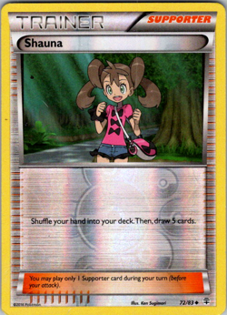 Shauna 72/83 2016 Generations Pokemon Card Set Reverse Holo Trainer - - Image 1