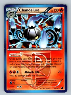 Chandelure - (BW Plasma Freeze) 016/116 Rare Deck Exclusives LP - NM Pokemon TC - Image 1