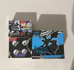 Pokemon TCG Sealed Lot, Phantasmal Flames Booster Box Black Bolt ETB Bundles - Image 1