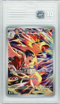 2025 Pokemon Destined Rivals Ethan's Typhlosion TAG 10 190/182 Illustration Rare - Image 1
