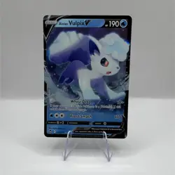 Pokemon Alolan Vulpix V 033/195 Silver Tempest Full Art Ultra Rare Holo - Image 1