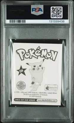 PSA 9 MINT 1999 MERLIN POKEMON #S26 ASH-PRISM - Image 2