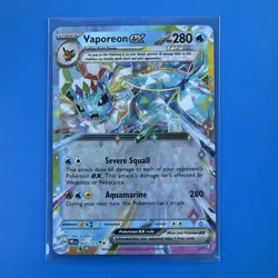 Pokemon TCG Vaporeon EX 023/131 Prismatic Evolutions Double Rare Holo - Image 1