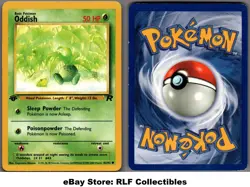2000 Pokemon, Team Rocket, #63/82 Oddish, 1st Edition, Common - Image 1