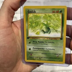 Pokemon TCG 1st Edition Oddish Team Rocket Set 63/82 Pokemon Common LP Vintage - Image 1