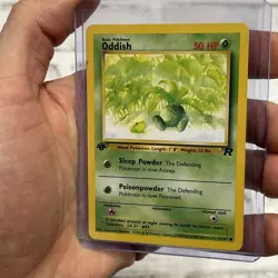 Pokemon TCG 1st Edition Oddish Team Rocket Set 63/82 Pokemon Common LP Vintage - Image 2