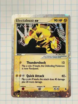 Electabuzz ex #97/109 Ultra Rare Pokemon EX Ruby And Sapphire & English 2003 LP - Image 1
