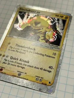 Electabuzz ex #97/109 Ultra Rare Pokemon EX Ruby And Sapphire & English 2003 LP - Image 2