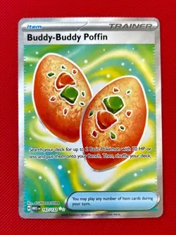 Buddy-Buddy Poffin 167/132 Ultra Rare Pokemon TCG Mega Evolution Full Art NM - Image 1