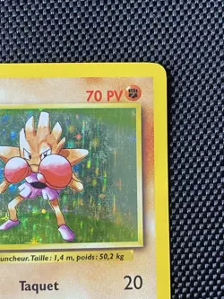 Hitmonchan Tygnon 7/102 Base Set Italian Holo Rare Pokemon - Light Play - Image 3