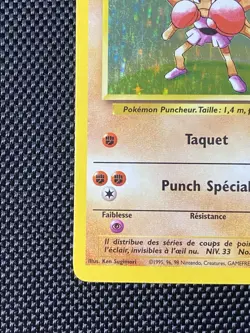 Hitmonchan Tygnon 7/102 Base Set Italian Holo Rare Pokemon - Light Play - Image 5