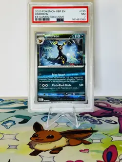 Umbreon Reverse Holo 130/197 Pokemon Obsidian Flames EB Games Promo AUS PSA 7 - Image 1