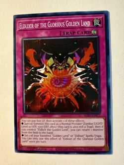 Eldlixir of The Glorious Golden Land - ALIN-EN077 - Super Rare - 1st Ed Yugioh - Image 1