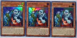 Yugioh 3x Uni-Zombie BLRR-EN074 Ultra Rare 1st Edition Near Mint Playset - Image 2