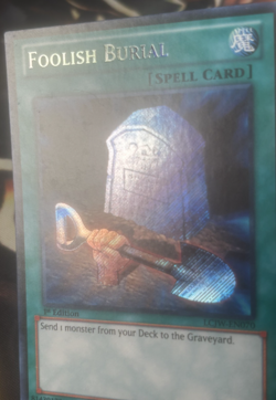 Yugioh: Foolish Burial - LCJW-EN070 - Secret Rare - 1st Edition - LP - Image 3