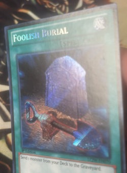 Yugioh: Foolish Burial - LCJW-EN070 - Secret Rare - 1st Edition - LP - Image 4