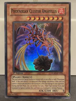 Phoenixian Cluster Amaryllis - RGBT-EN006 - Super Rare - 1st Edition - LP - Image 1