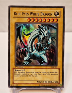 Blue-Eyes White Dragon SKE-001 Super Rare 1st Edition Yugioh 996 - Image 1
