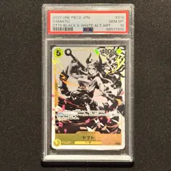 PSA 10 Yamato ST13-016 Black & White Alt. Art Full Holo | 2024 One Piece GEM MT - Image 1