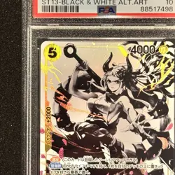 PSA 10 Yamato ST13-016 Black & White Alt. Art Full Holo | 2024 One Piece GEM MT - Image 4