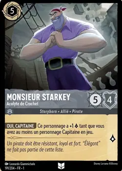 191/204 FR | Monsieur Starkey, Acolyte de Crochet | Disney Lorcana (2023) - Image 1