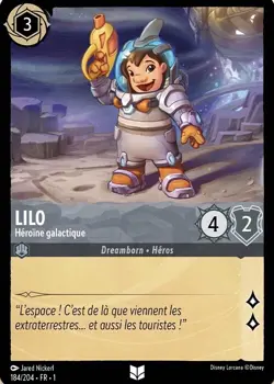 184/204 FR | Lilo, Heroine galactique | carte Disney Lorcana (2023) - Image 1
