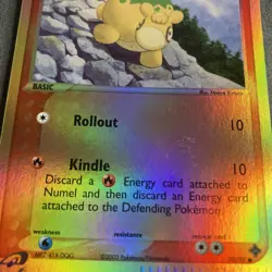 Pokemon TCG: Numel 70/97 (2003) EX Dragon • Reverse Holo E-reader Series Card - Image 4