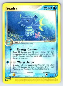Seadra 39/97 EX Dragon Pokemon Card Nintendo e-Series Non Holo Uncommon - VLP - Image 1