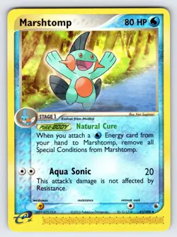 Marshtomp 41/109 2003 EX Ruby & Sapphire Pokemon Card TCG e-Series Nintendo - Nm - Image 1