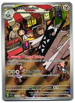 Archaludon 155/142 - Stellar Crown Illustration Rare Pokemon TCG - M/LP Card - Image 1