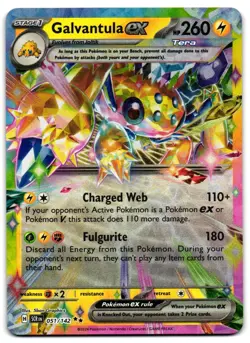 Galvantula ex 51/142 - Stellar Crown Double Rare Pokemon TCG - M/LP Card - Image 1