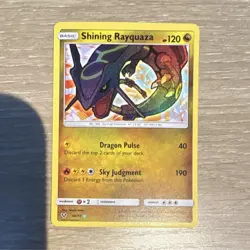 Pokemon Shining Rayquaza Holo Shining Legends Basic Card 2017 English 56/73 - Image 1