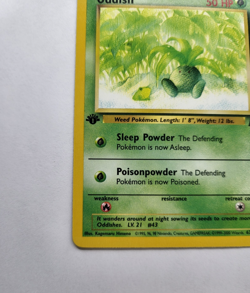 Oddish 63/82 - 1st Edition Team Rocket Vintage Pokemon Card - NM - Image 4