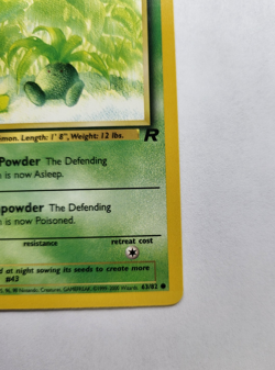 Oddish 63/82 - 1st Edition Team Rocket Vintage Pokemon Card - NM - Image 5