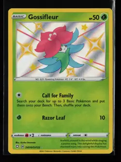 Gossifleur SV010/SV122 Shiny Holo Rare Shining Fates: Shiny Vault Pokemon Card - Image 1