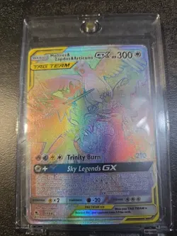 Hidden Fates Moltres Zapados Articuno GX Tag Team Rainbow Rare Card 69/68 - Image 1