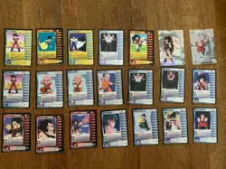 21 DBZ Dragon Ball Z TCG Character Cards Lot (mix of Foils and Regular Cards - Image 1
