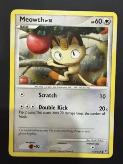 Pokemon Supreme Victors Common Card - Meowth 114/147 - Image 1