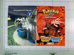 Pokemon TCG EX Team Magma vs Team Aqua Card List Insert 2004 Checklist Promo - Image 2