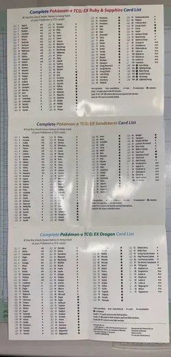 Pokemon TCG EX Team Magma vs Team Aqua Card List Insert 2004 Checklist Promo - Image 4
