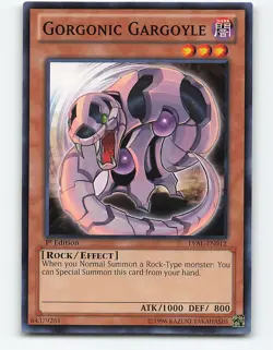 Gorgonic Gargoyle #LVAL-EN012 1st Edition Yugioh Card - Image 1