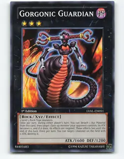 Gorgonic Guardian #LVAL-EN051 1st Edition Yugioh Card - Image 1