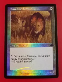 1x Savannah Lions | FOIL Retro | Dominaria Remastered | MTG Magic Cards - Image 1