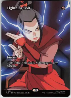 MTG Lightning Bolt Borderless Normal NM Avatar: The Last Airbender: Magic 32 - Image 1